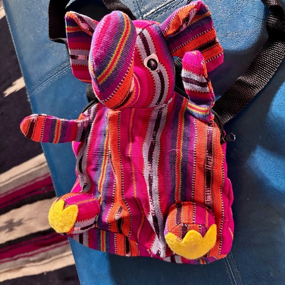 Colorful Elephant Mini Backpack - Picture 2 of 4